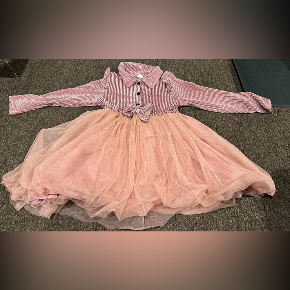 EUC Shein Sz 7 Pink Kids Dress
